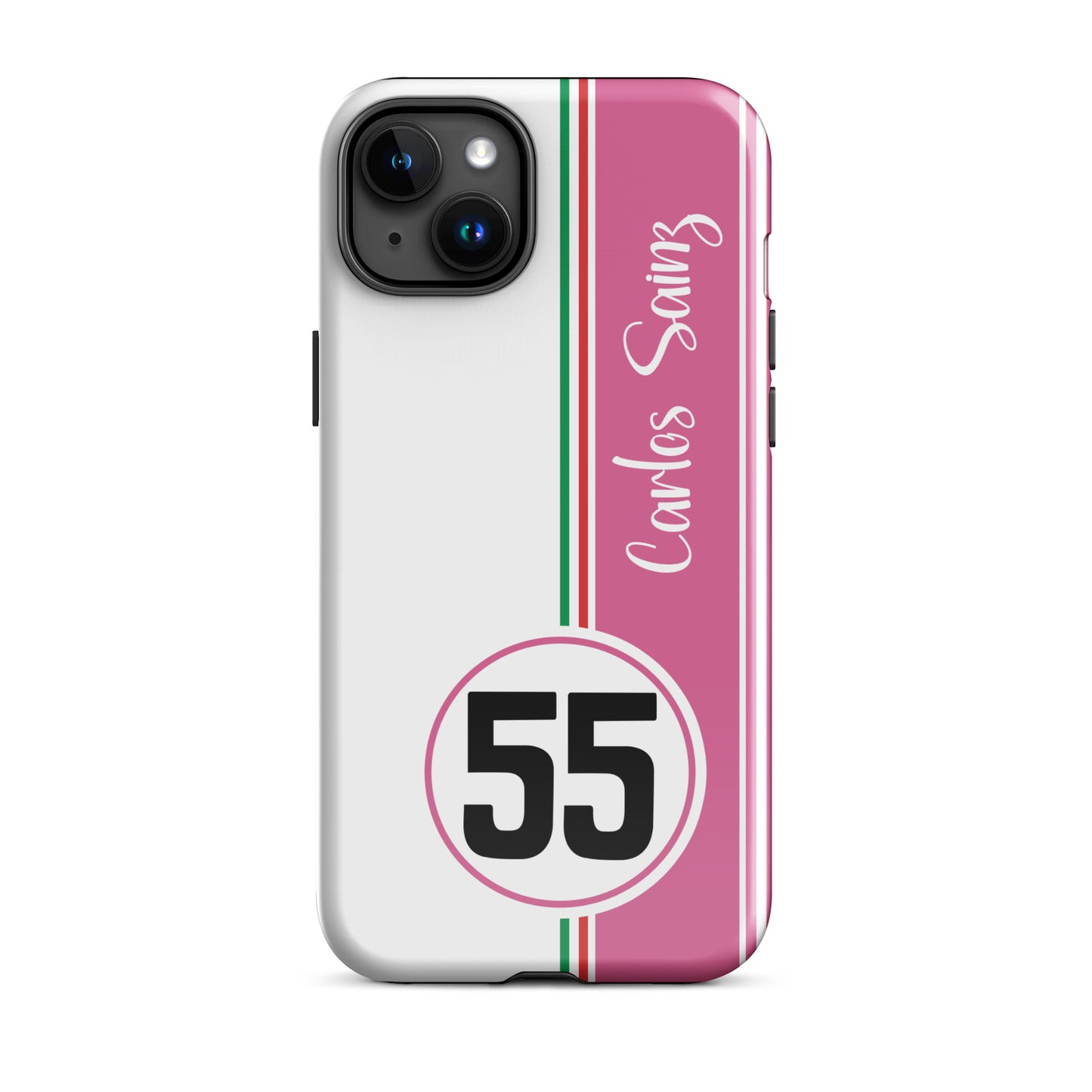 Carlos Sainz Miami Tough iPhone 15 plus glossy case