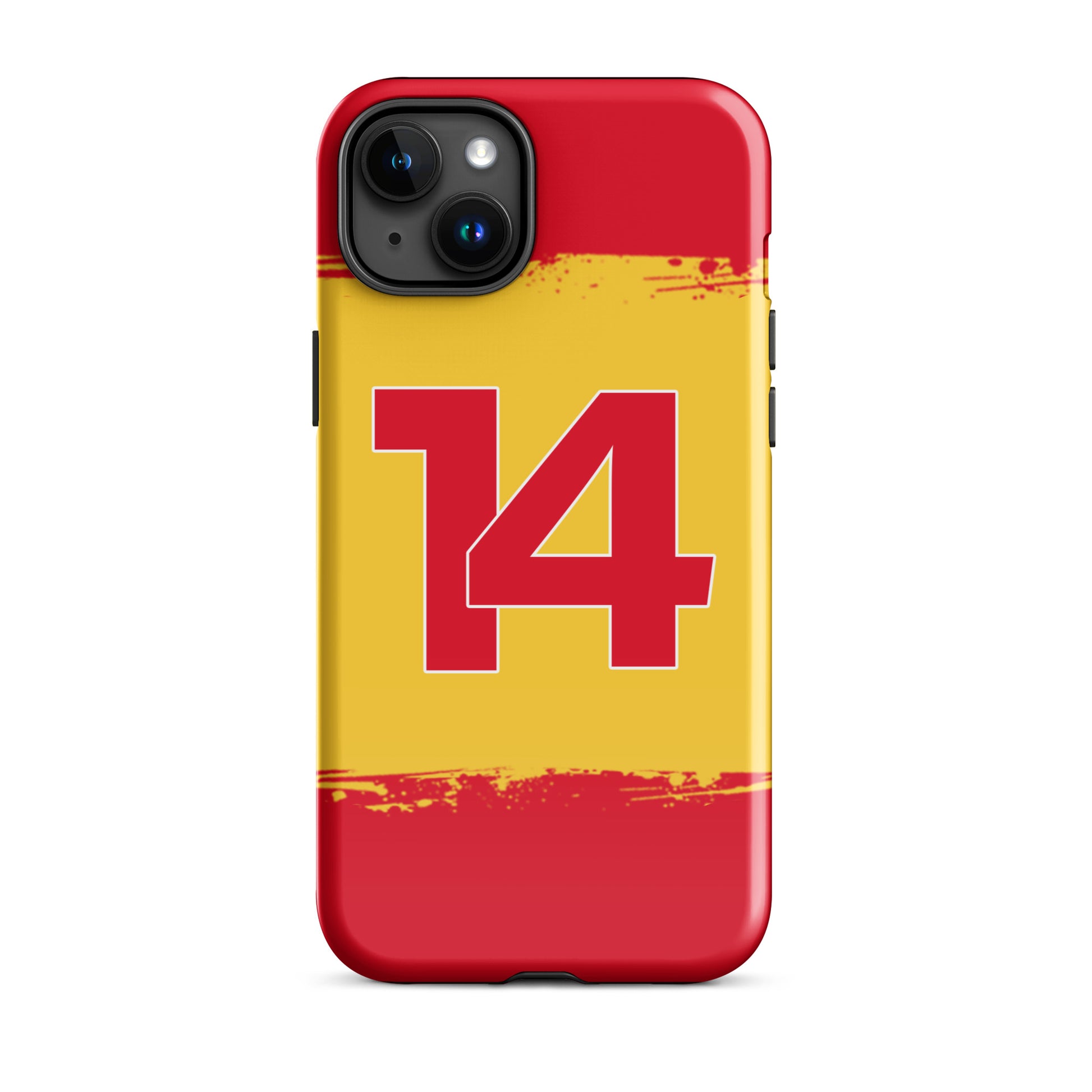 Fernando Alonso Spain iPhone 15 plus glossy case