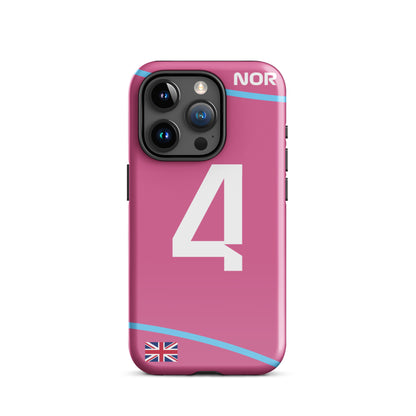 Lando Norris Miami GP Tough iPhone 15 pro glossy case