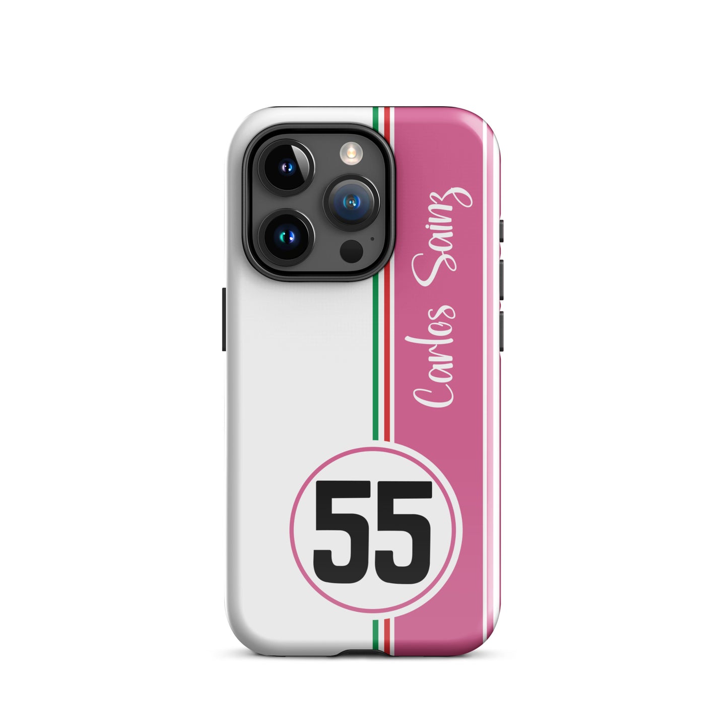 Carlos Sainz Miami Tough iPhone 15 pro glossy case