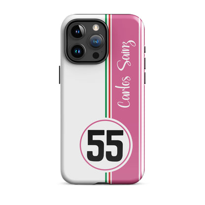 Carlos Sainz Miami Tough iPhone 15 pro max glossy case