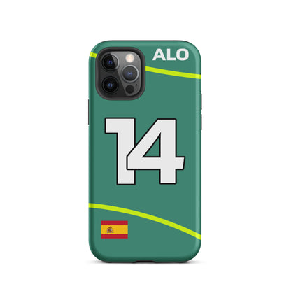 Fernando Alonso Aston Martin Tough iPhone Case 12 pro