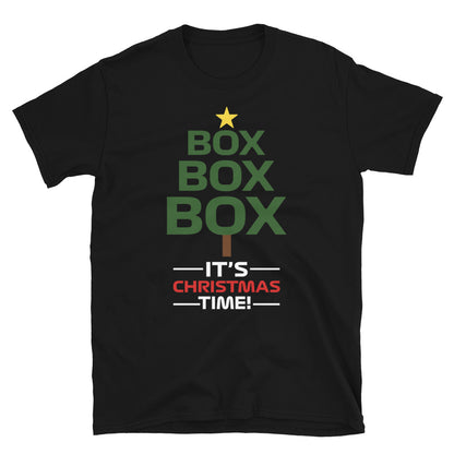 Formula 1 Christmas Box Box Box Unisex T-Shirt black