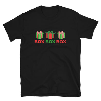 F1 Christmas Box Box Box Unisex T-Shirt black