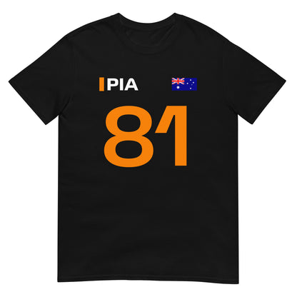 Oscar Piastri 81 McLaren Unisex T-Shirt black