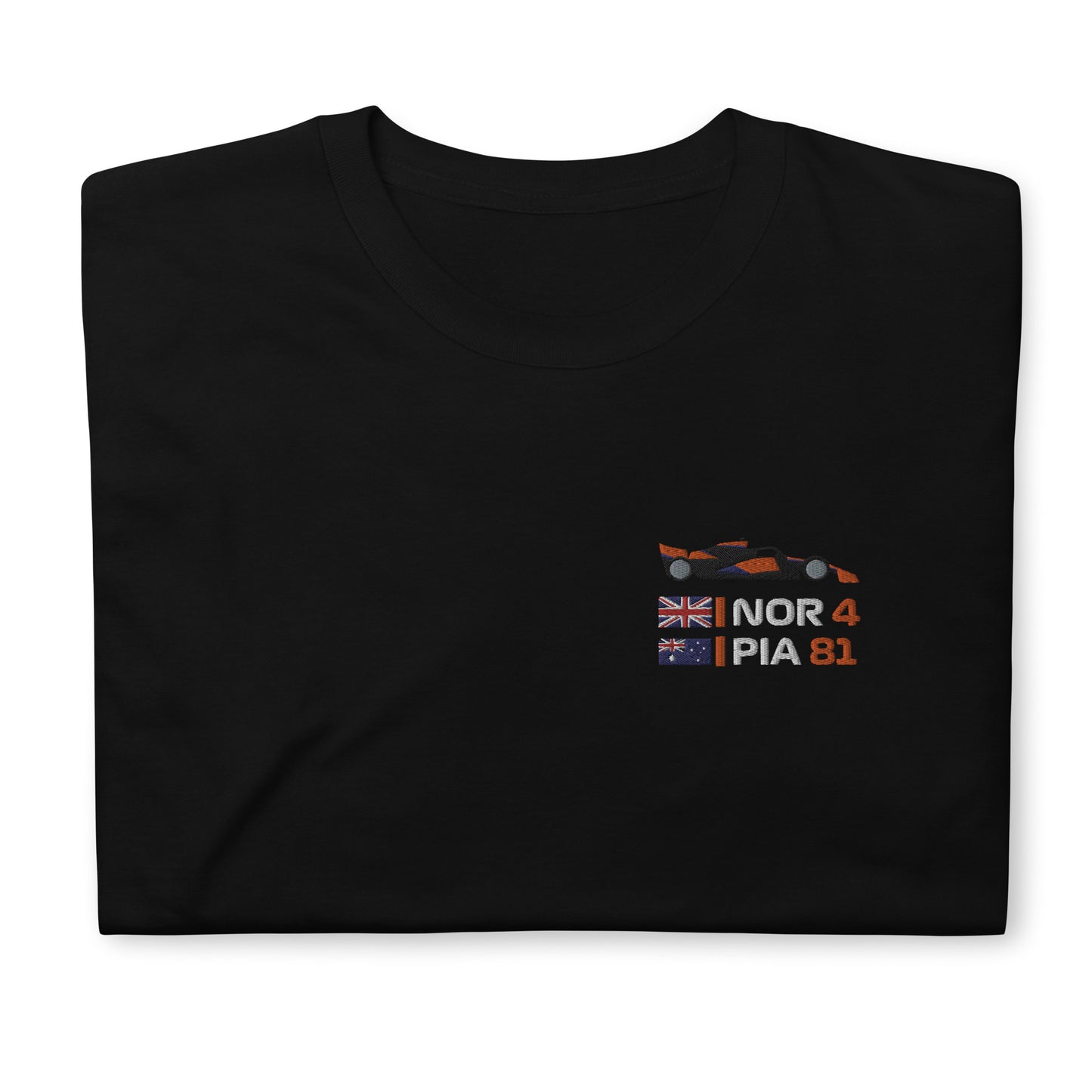 Embroidered Norris And Piastri T-Shirt black