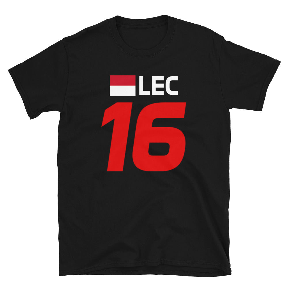 Charles Leclerc 16 Unisex T-Shirt black