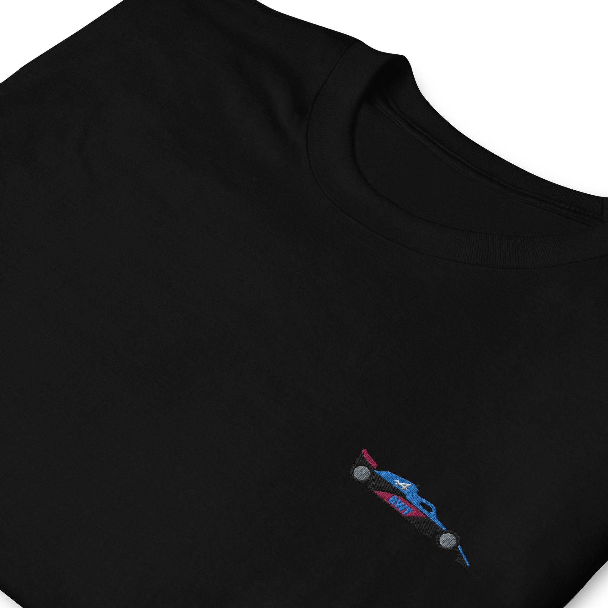 Embroidered Alpine F1 Car Unisex T-Shirt black zoomed in