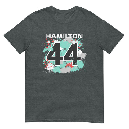 Lewis Hamilton 44 Unisex T-Shirt Dark Heather