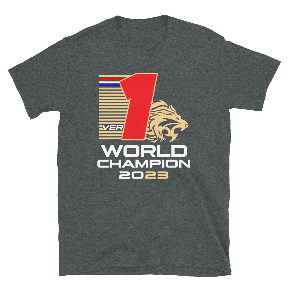 Max Verstappen world champion t-shirt dark heather