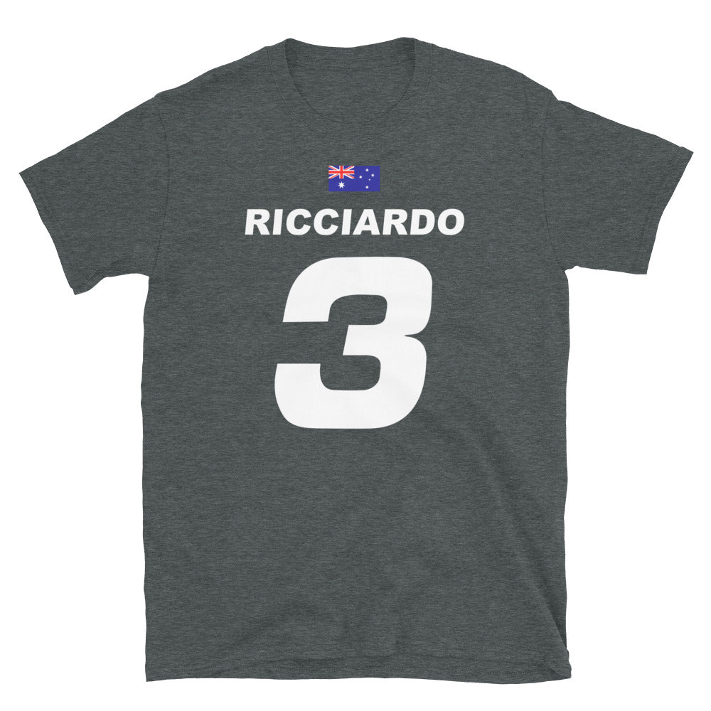 Daniel Ricciardo 3 Australia Unisex dark heather T-Shirt