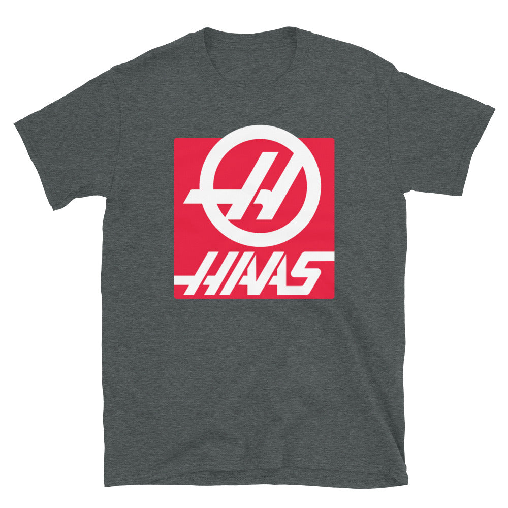 haas f1 t-shirt dark heather