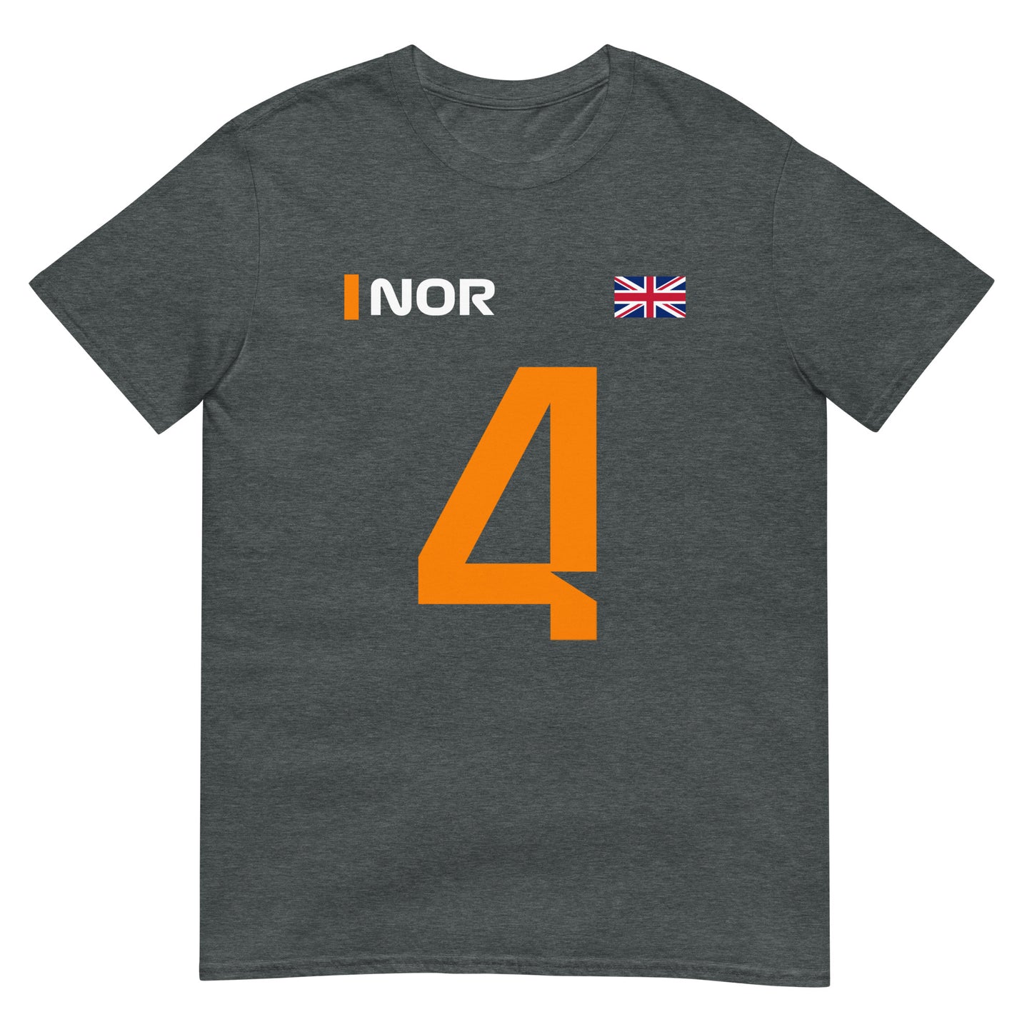 Lando Norris 4 McLaren Unisex T-Shirt dark heather
