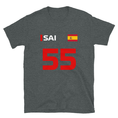 Carlos Sainz 55 Spain T-Shirt dark heather