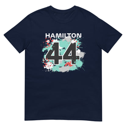 Lewis Hamilton 44 Unisex T-Shirt Navy