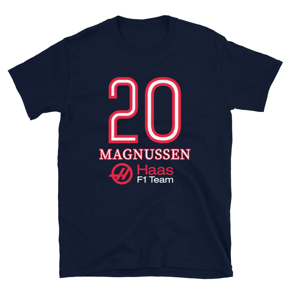 Kevin Magnussen 20 Haas F1 Unisex T-Shirt Navy