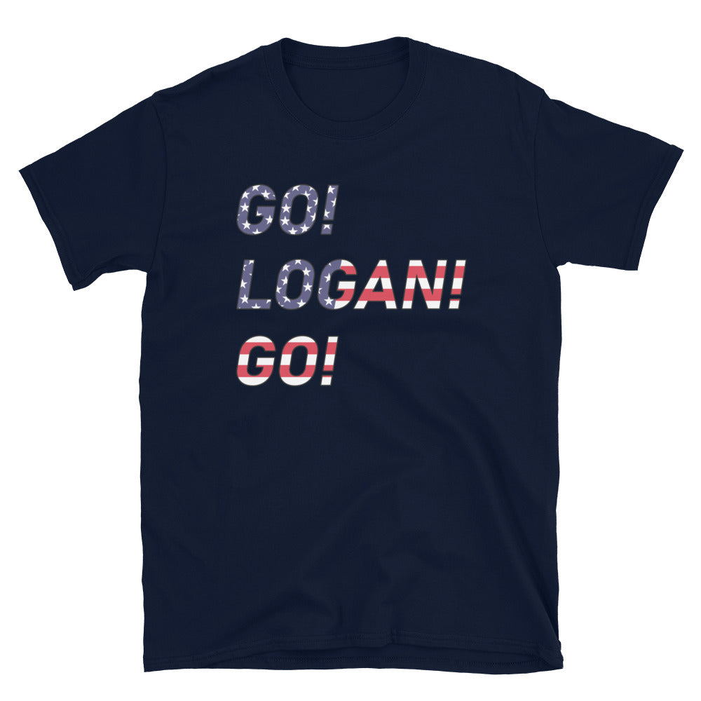 Go Logan Go United States Unisex T-Shirt Navy