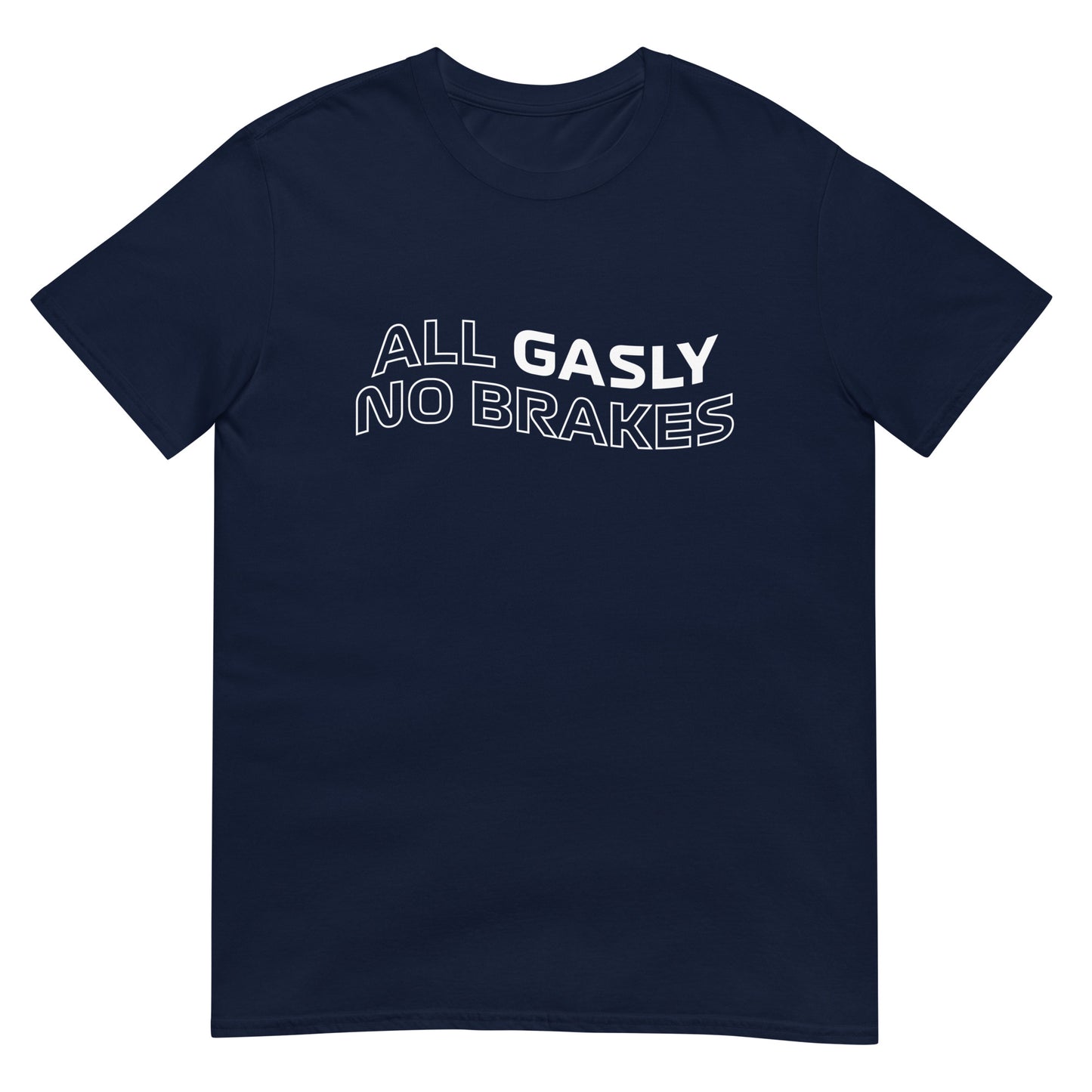 Only Gasly No Brakes Unisex T-Shirt Navy