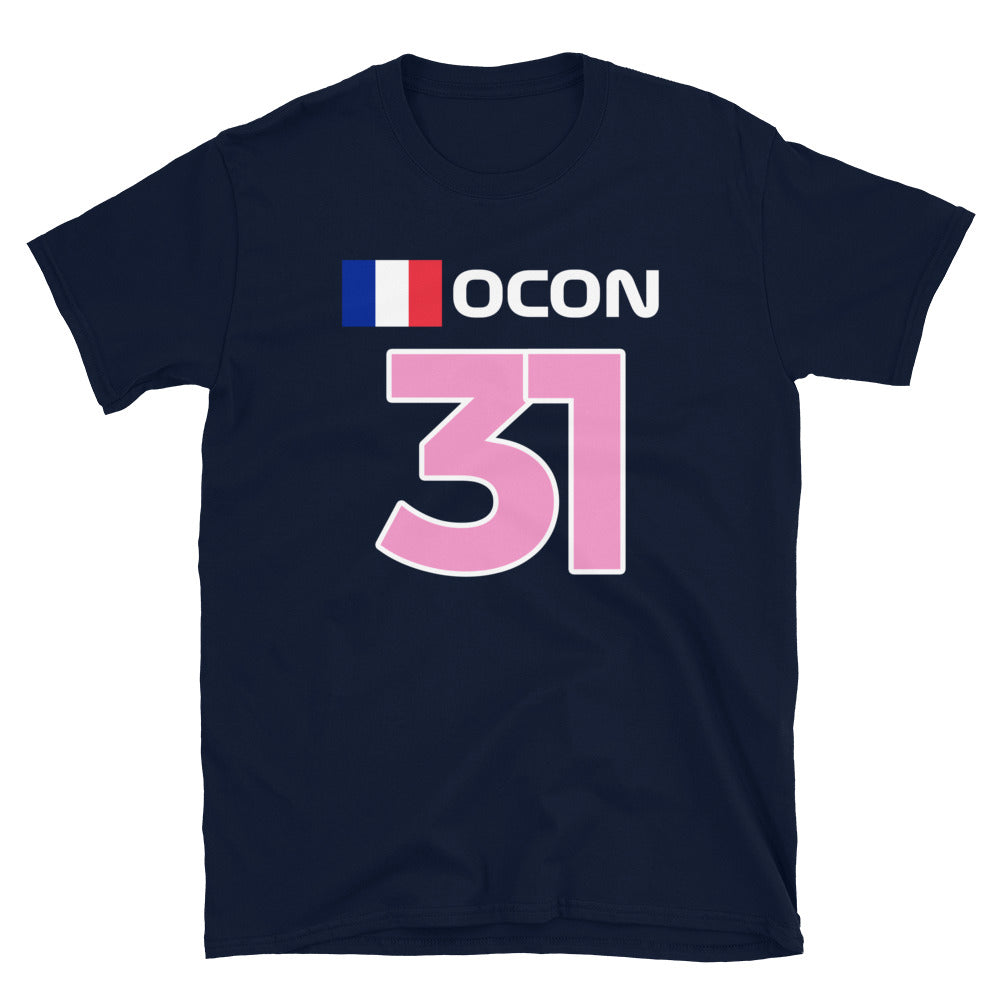 Esteban Ocon French Unisex T-Shirt navy blue
