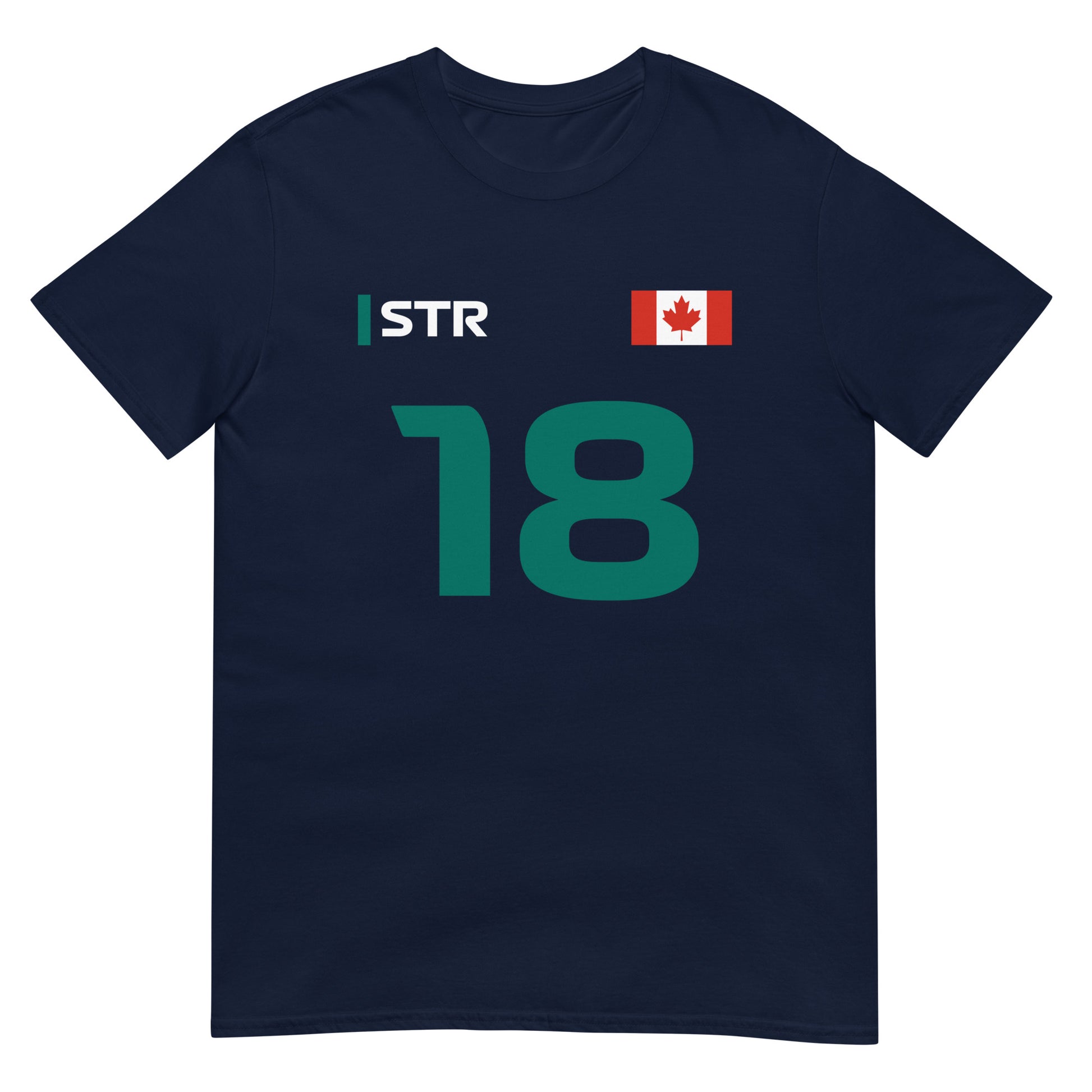 Lance Stroll 18 Aston Martin Unisex T-Shirt navy blue