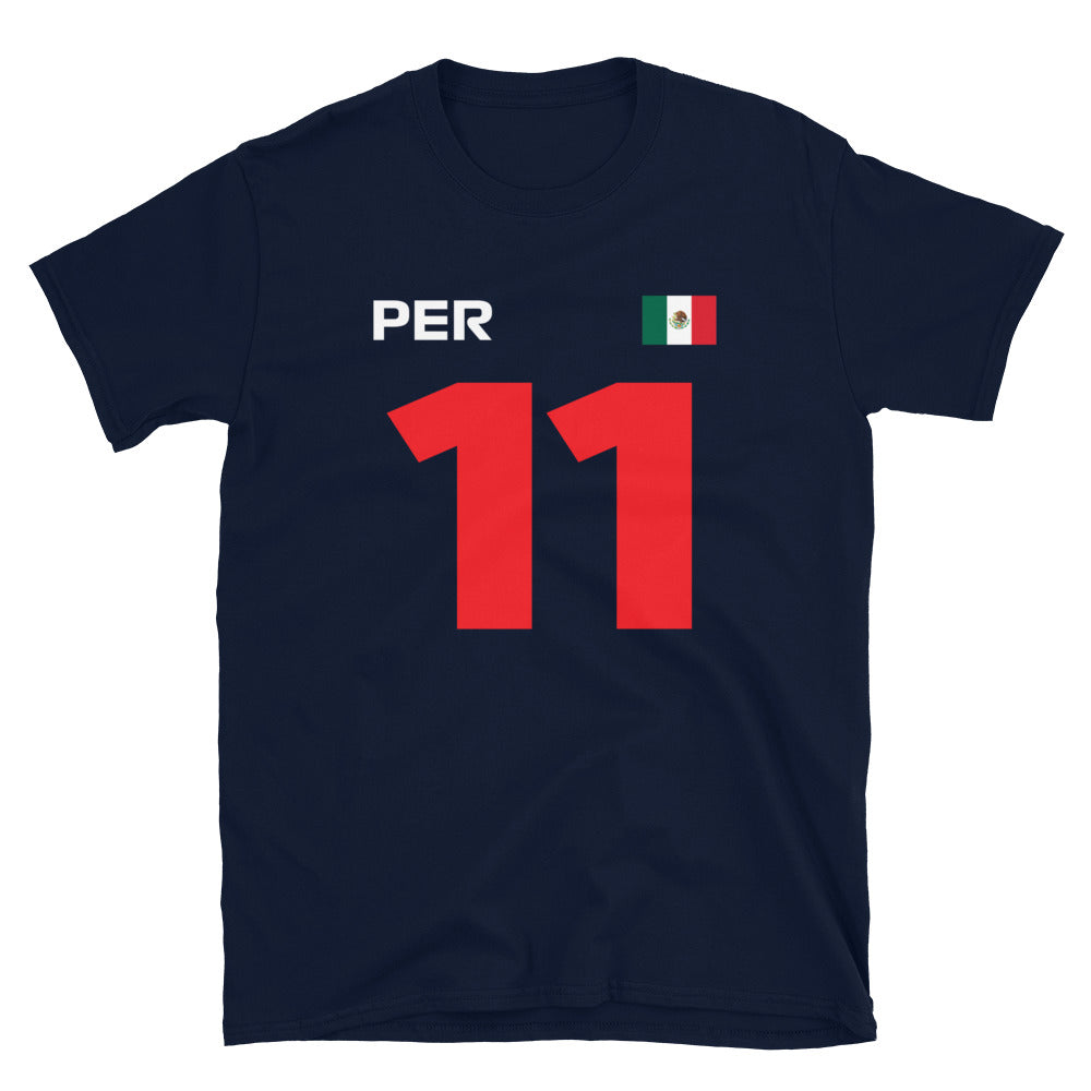 Sergio Pérez 11 Unisex T-Shirt navy blue