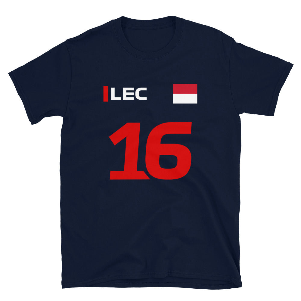 Charles Leclerc 16 Monaco T-Shirt navy