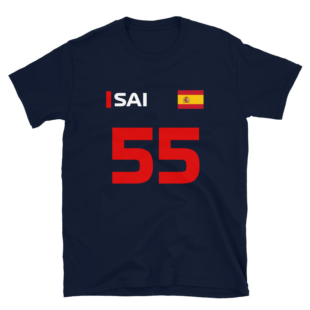 Carlos Sainz 55 Spain T-Shirt navy