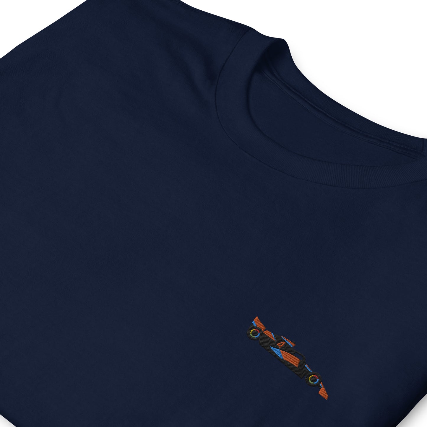 Embroidered Lando Norris McLaren F1 Car Unisex T-Shirt navy