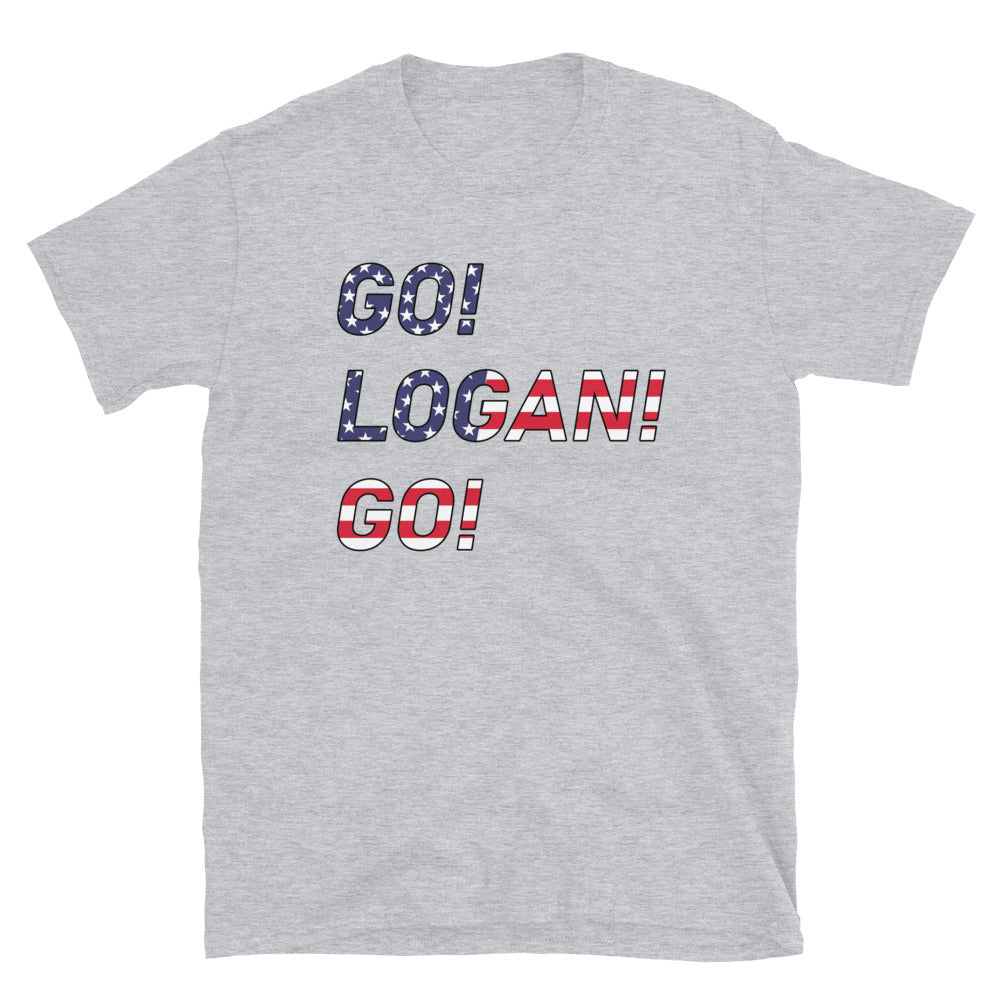 Go Logan Go United States Unisex T-Shirt Grey