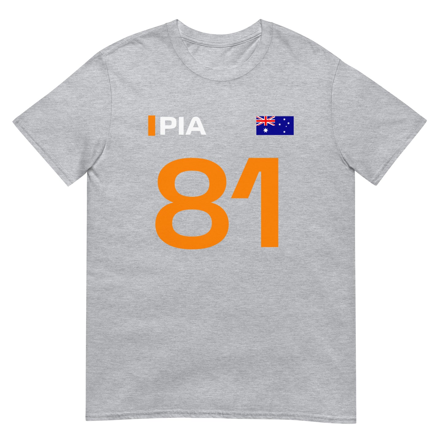 Oscar Piastri 81 McLaren Unisex T-Shirt sport grey