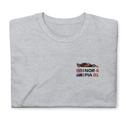 Embroidered Norris And Piastri T-Shirt sport grey