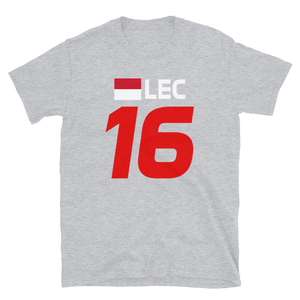 Charles Leclerc 16 Unisex T-Shirt sport grey