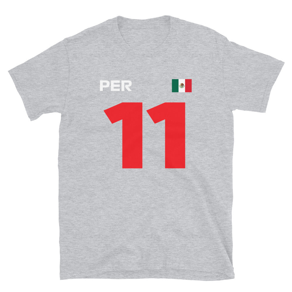 Sergio Pérez 11 Unisex T-Shirt sport grey