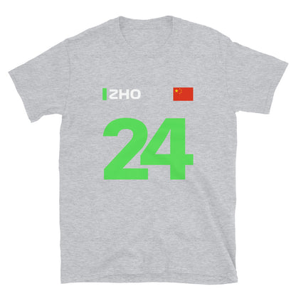 Zhou Guanyu 24 Unisex T-Shirt sport grey