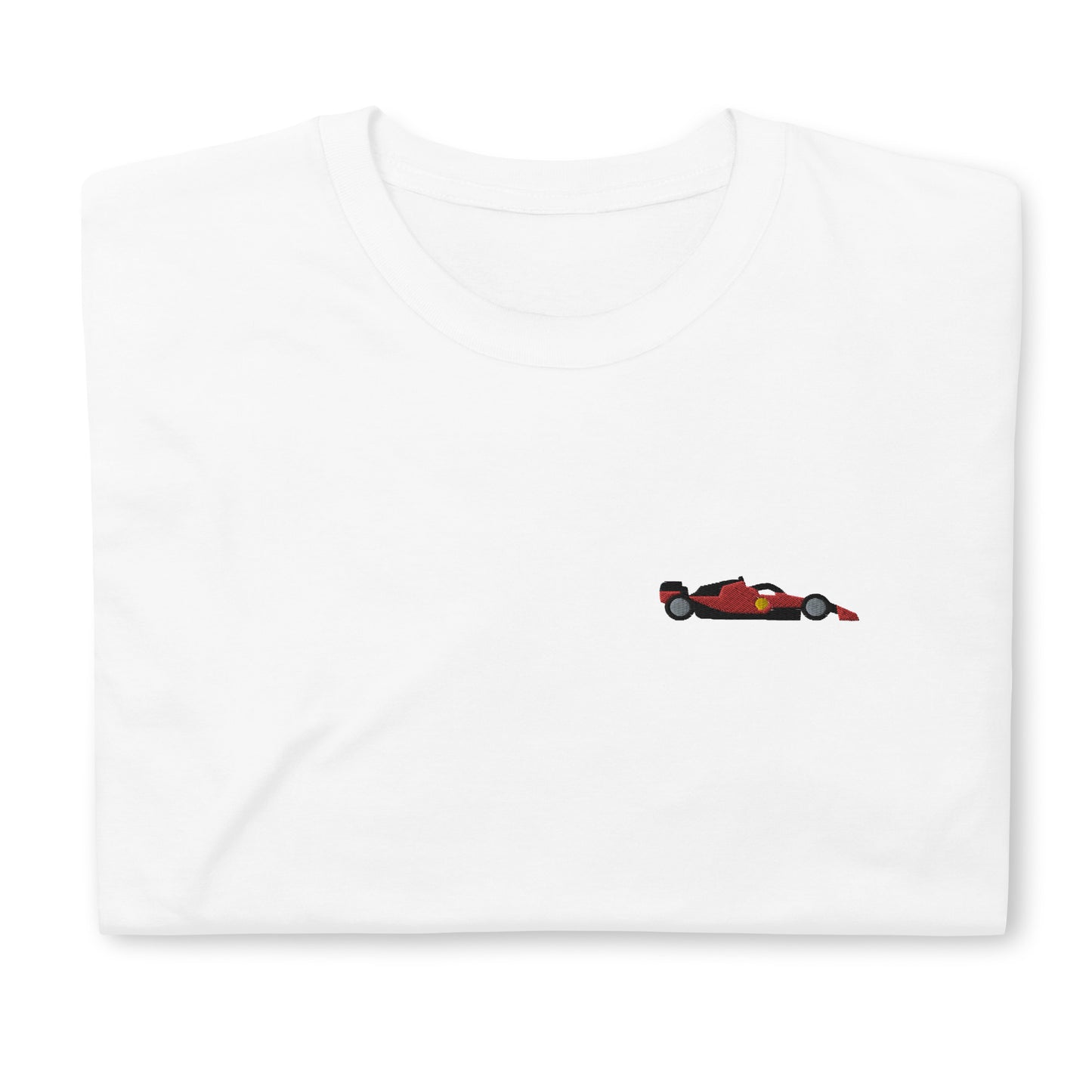 Embroidered Ferrari F1 2023 Car Unisex T-Shirt White