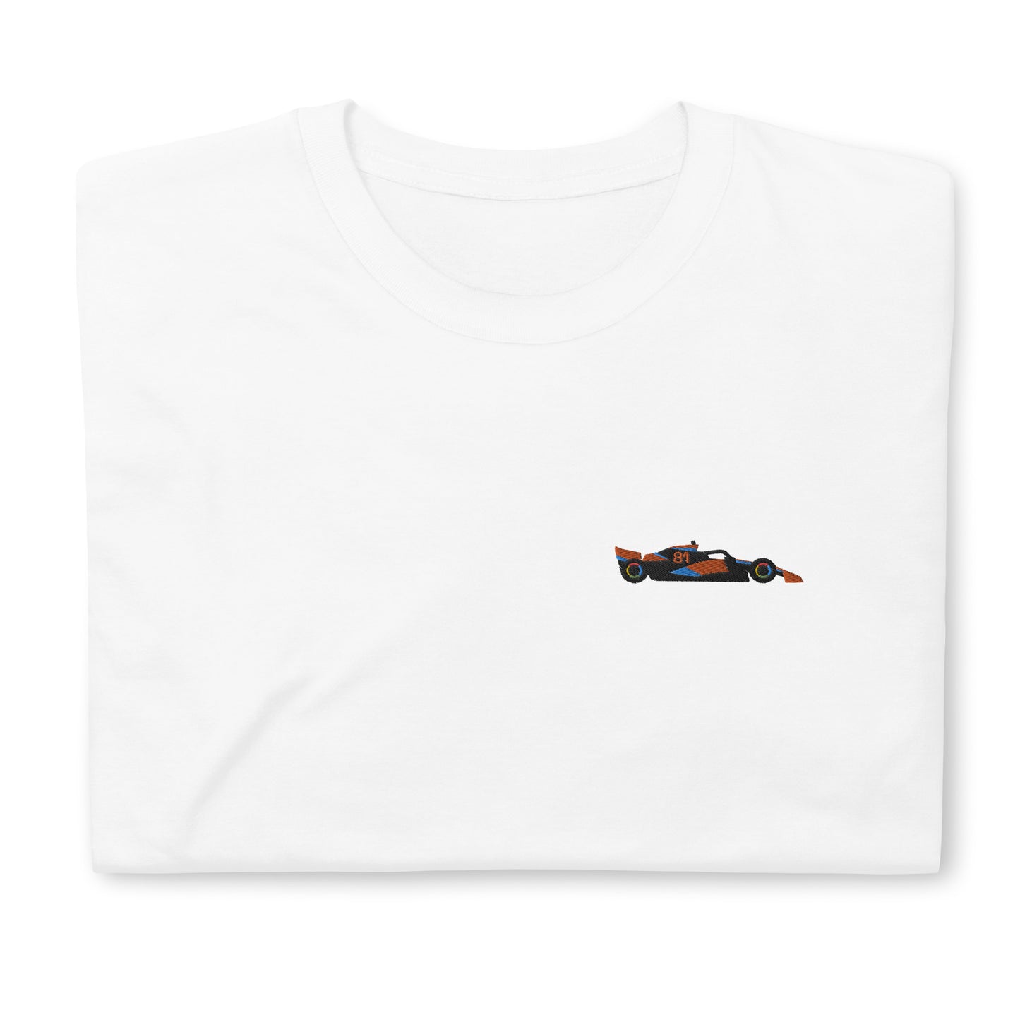 Oscar Piastri Embroidered McLaren Car T-Shirt white