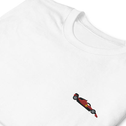 Embroidered Ferrari F1 2023 Car Unisex T-Shirt White