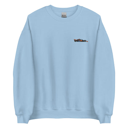 Embroidered McLaren F1 Car Oscar Piastri Sweatshirt light blue