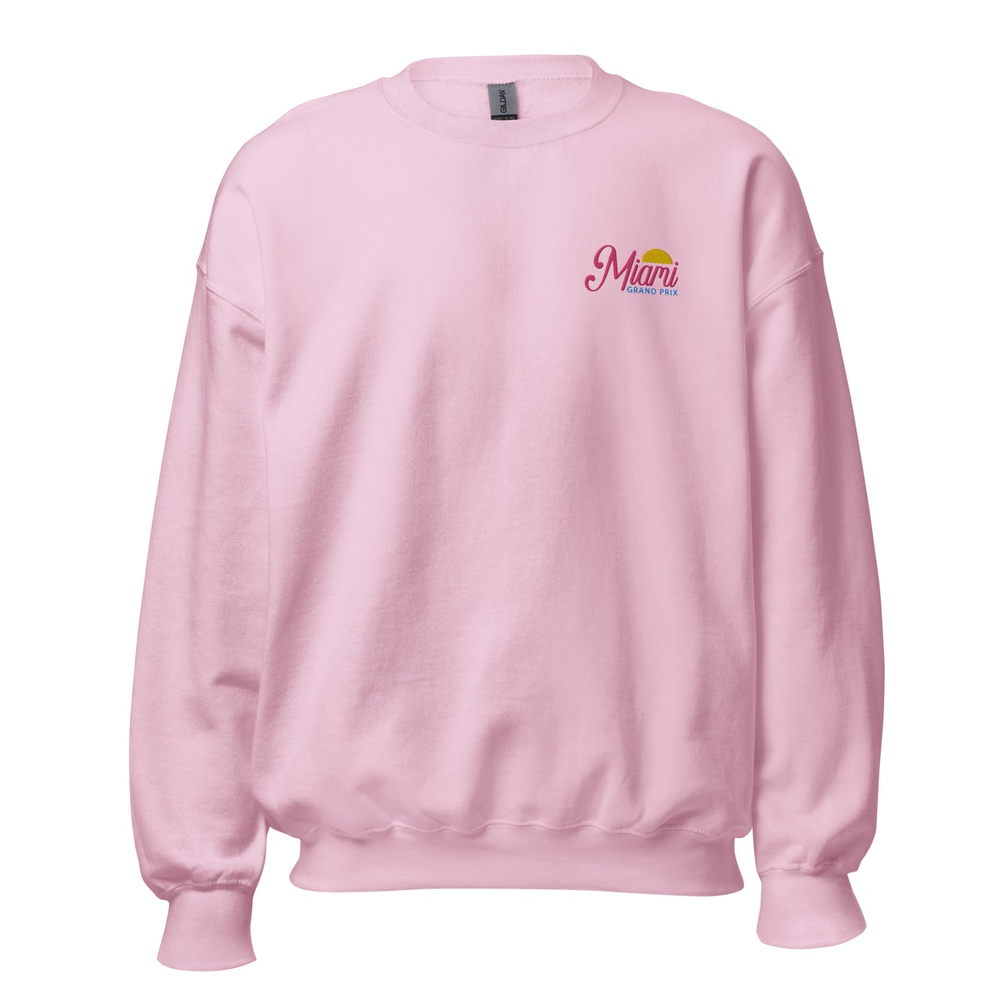 Miami Grand Prix Embroidered Sweatshirt pink