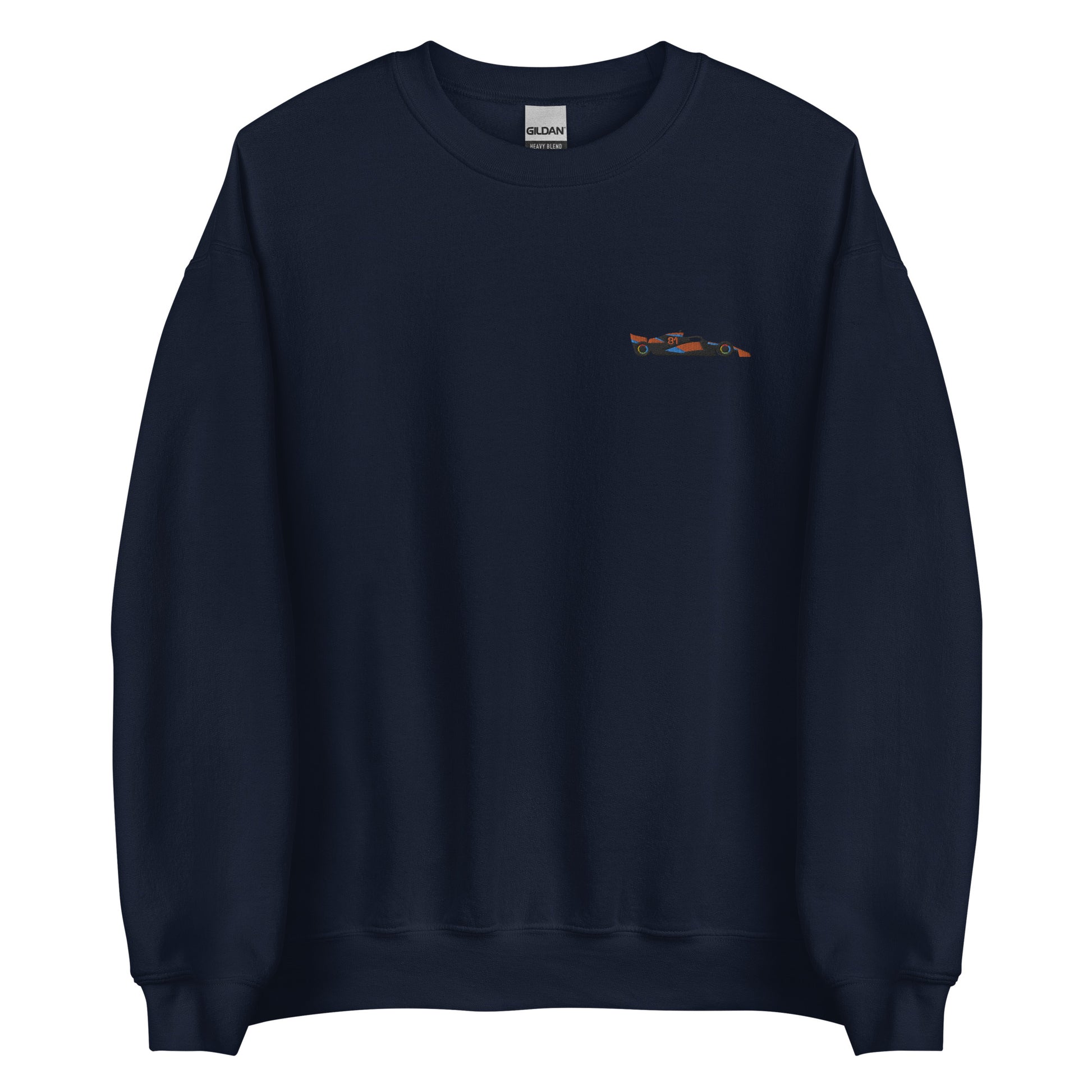 Embroidered McLaren F1 Car Oscar Piastri Sweatshirt navy