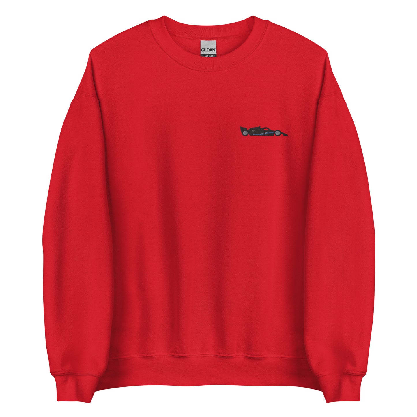 Embroidered Mercedes F1 Car Sweatshirt red