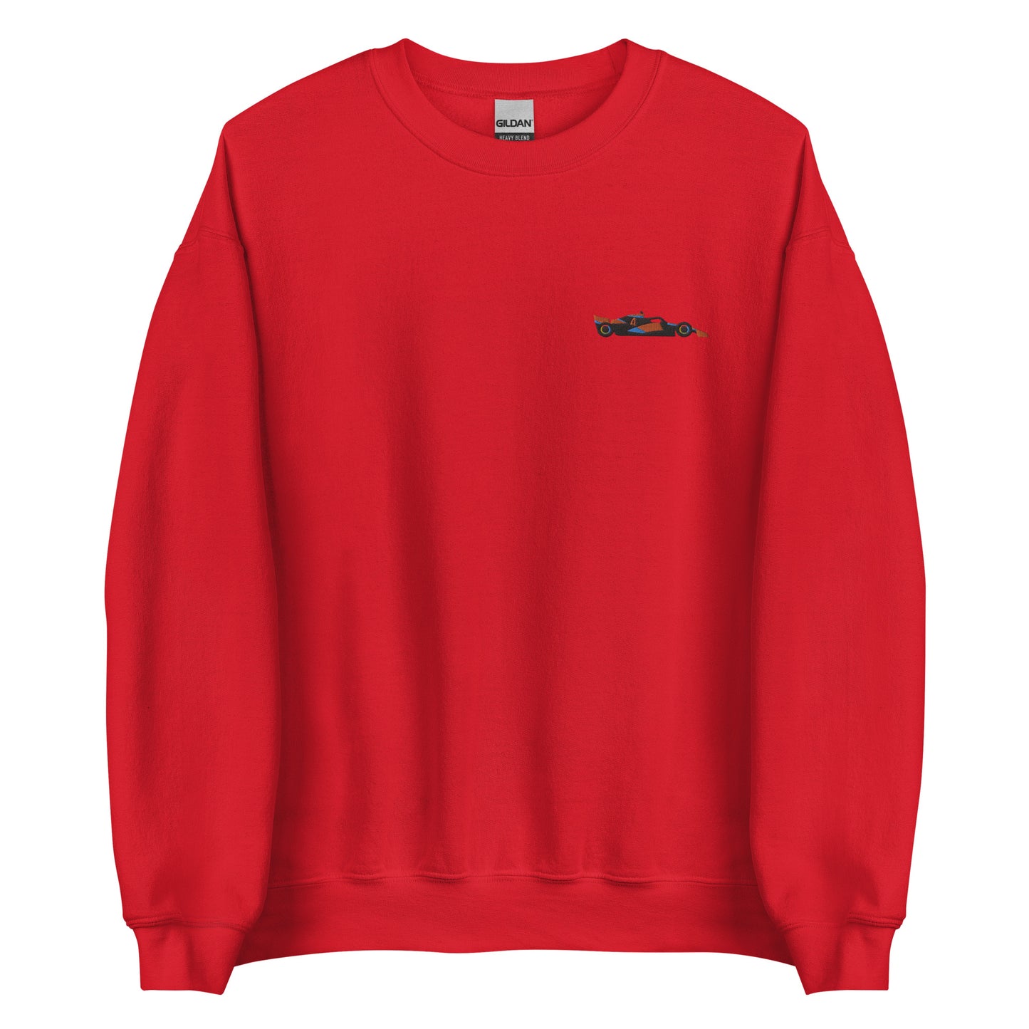 Embroidered mclaren f1 car sweater red