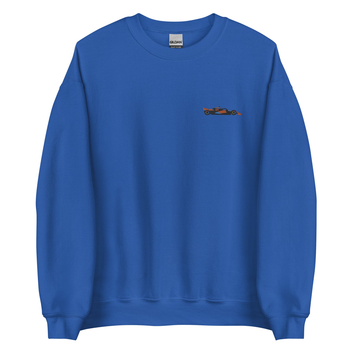 Embroidered McLaren F1 Car Oscar Piastri Sweatshirt royal blue