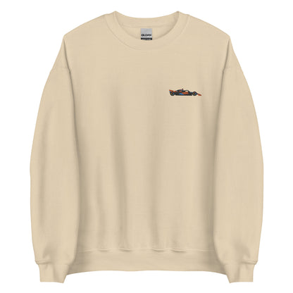 Embroidered McLaren F1 Car Oscar Piastri Sweatshirt sand