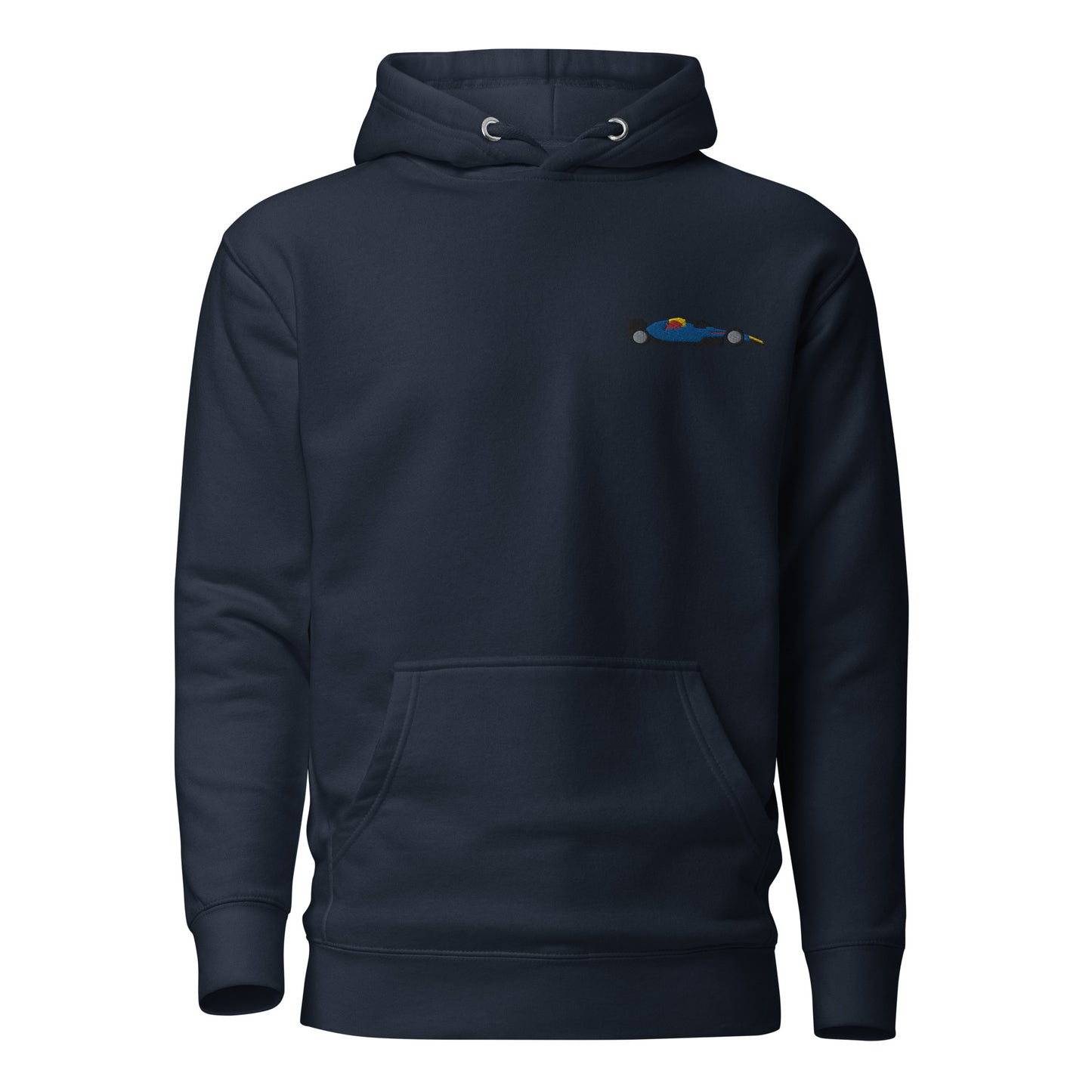 Red Bull F1 Car Embroidered Hoodie navy