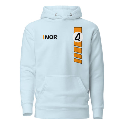 Lando Norris 4 McLaren Hoodie sky blue