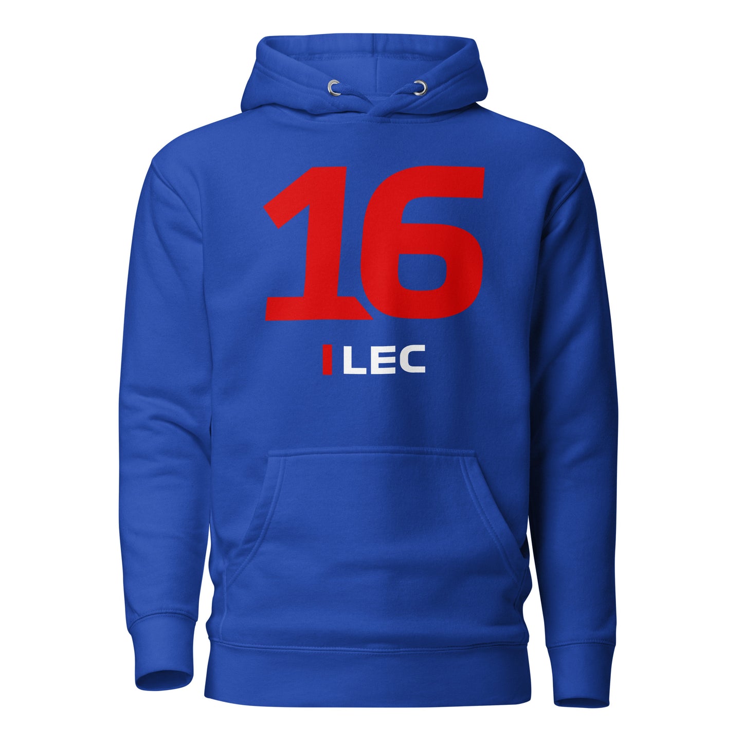 charles leclerc 16 hoodie royal blue