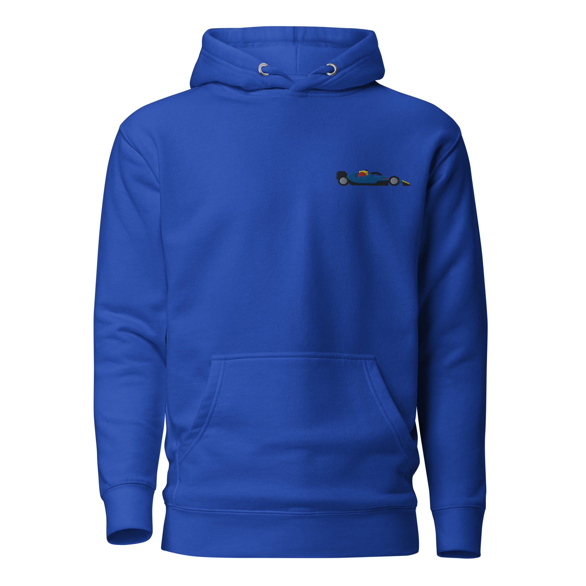Red Bull F1 Car Embroidered Hoodie royal blue