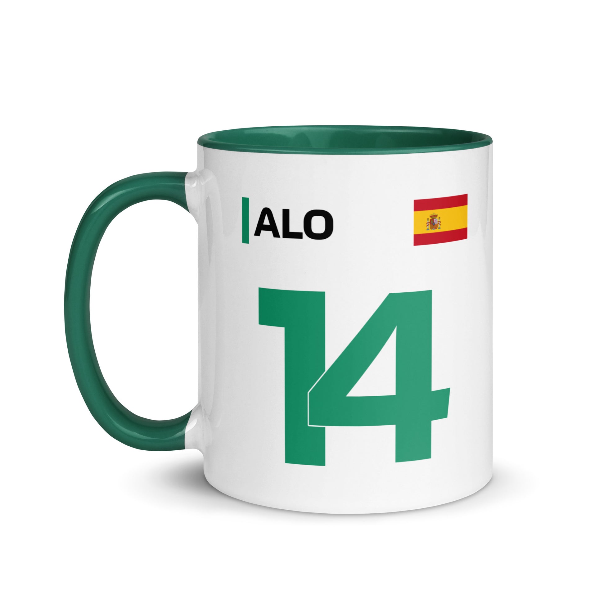 Fernando Alonso Aston Martin Mug left