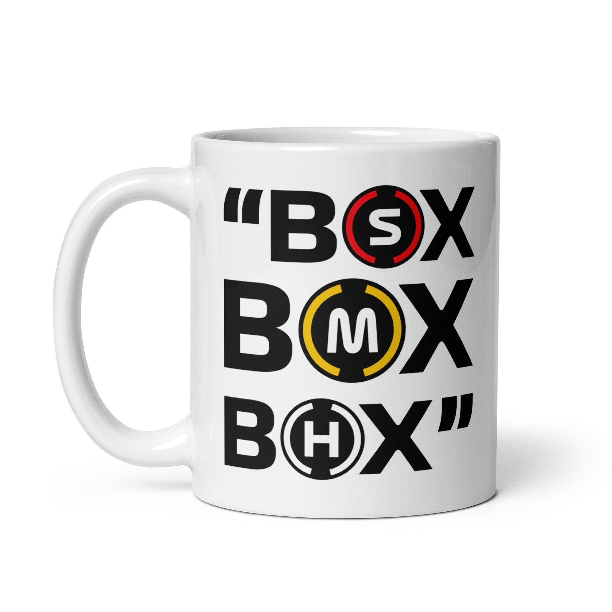 Box Box Box Mug left view